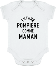 Body bébé Future pompière comme maman