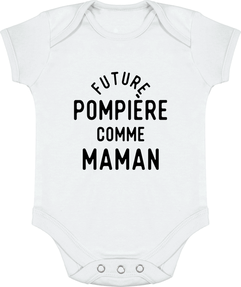 Body bébé Future pompière comme maman