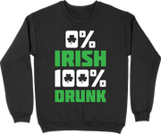 Pull homme 0% irish 100% drunk