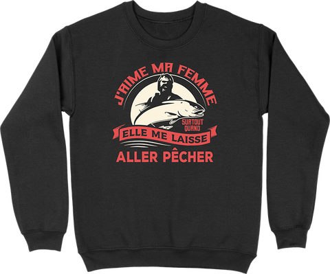 Pull homme aller pêcher