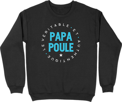 Pull homme authentique papa poule