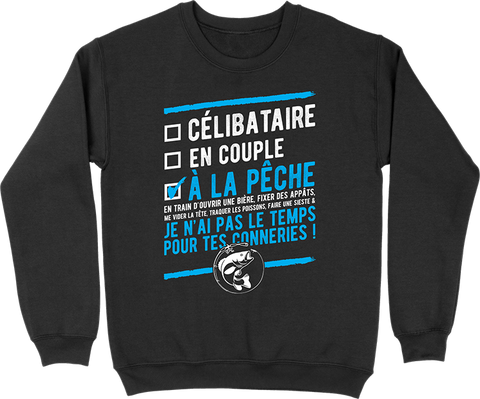 Pull homme célibataire à la pêche