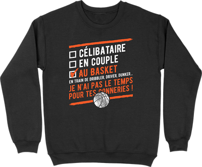 Pull homme célibataire au basket