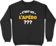 Pull homme c'est ici l'apéro