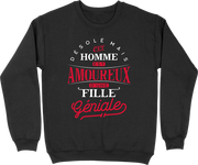 Pull homme cet homme est amoureux d'une fille géniale