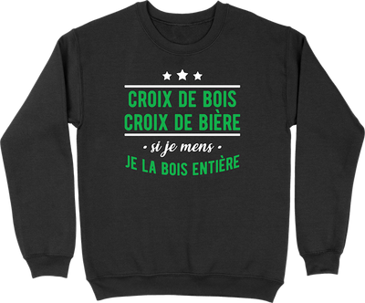 Pull homme croix de bière