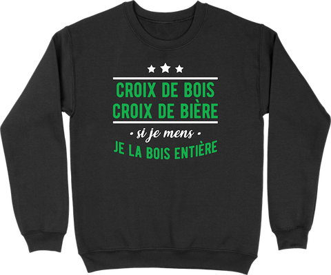 Pull homme croix de bière