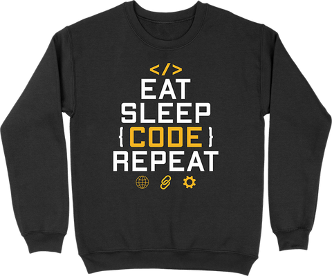 Pull homme eat sleep code repeat