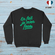 Pull homme en fait je m'en fous