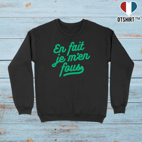Pull homme en fait je m'en fous