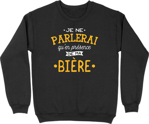 Pull homme en présence de ma bière