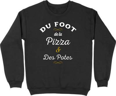 Pull homme foot, pizza & potes