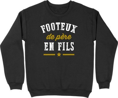 Pull homme footeux de père en fils