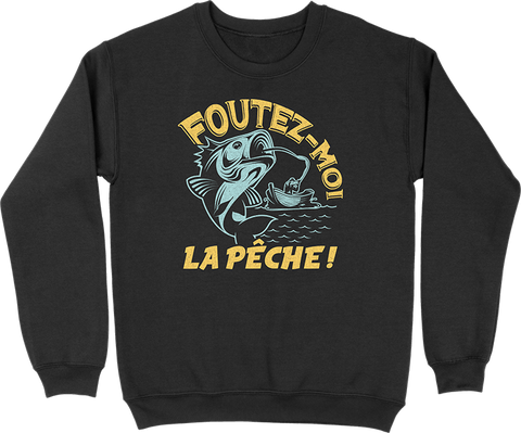Pull homme foutez moi la pêche