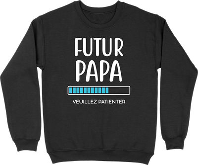 Pull homme futur papa veuillez patienter