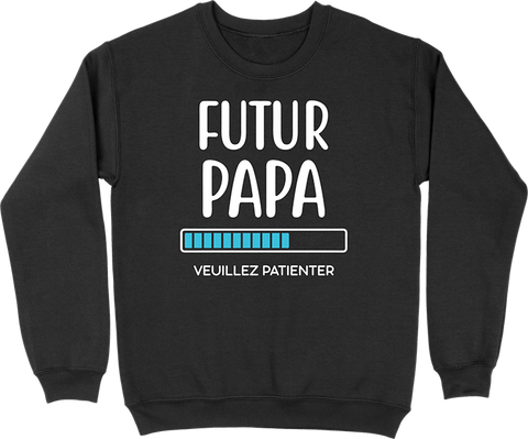 Pull homme futur papa veuillez patienter