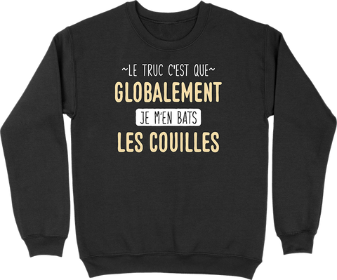 Pull homme globalement je m'en bats