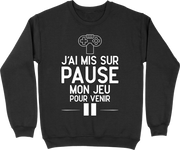 Pull homme j'ai mis mon jeu sur pause