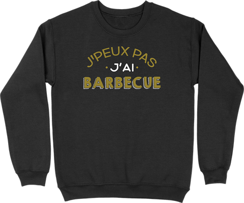 Pull homme j'peux pas j'ai barbecue
