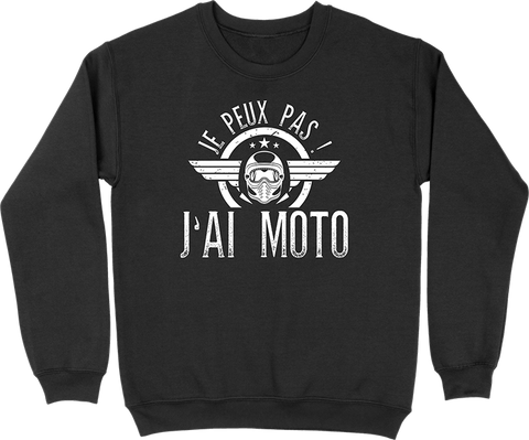 Pull homme j'peux pas j'ai moto 2