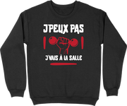 Pull homme j'peux pas j'vais à la salle