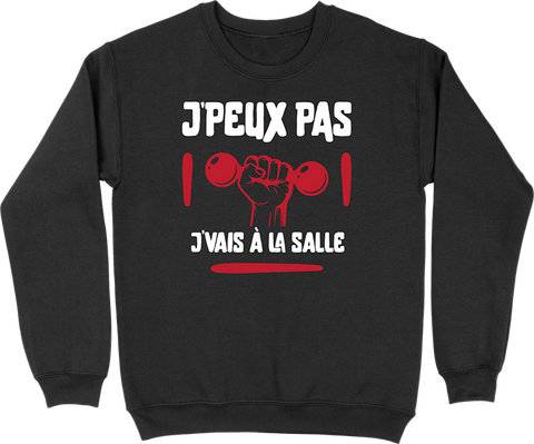 Pull homme j'peux pas j'vais à la salle