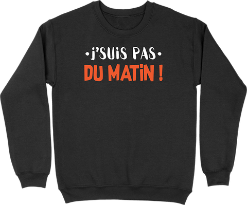 Pull homme j'suis pas du matin