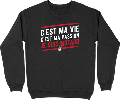 Pull homme je suis motard