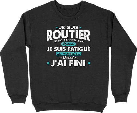 Pull homme je suis routier