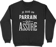 Pull homme je suis un parrain qui assure