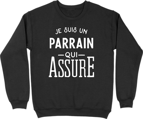 Pull homme je suis un parrain qui assure