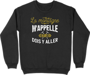 Pull homme la montagne m'appelle