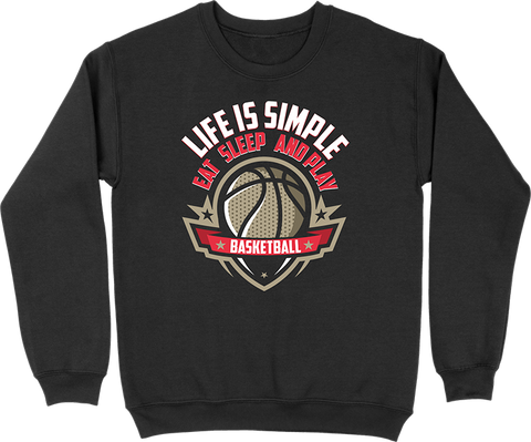 Pull homme life is simple basket