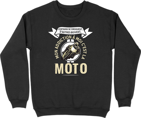 Pull homme mon addiction la moto
