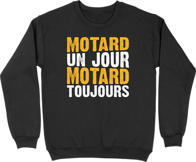 Pull homme motard un jour motard toujours