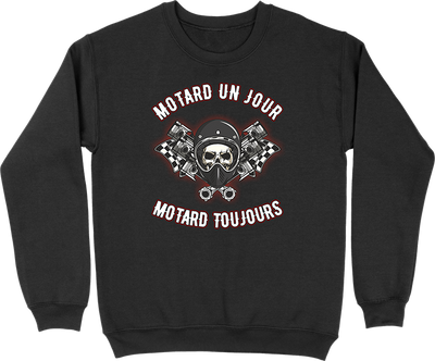 Pull homme motard un jour