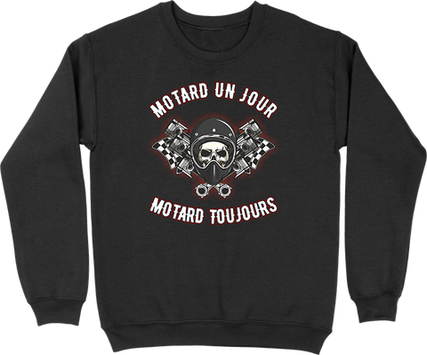 Pull homme motard un jour