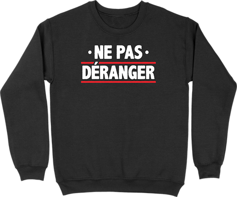 Pull homme ne me déranger pas