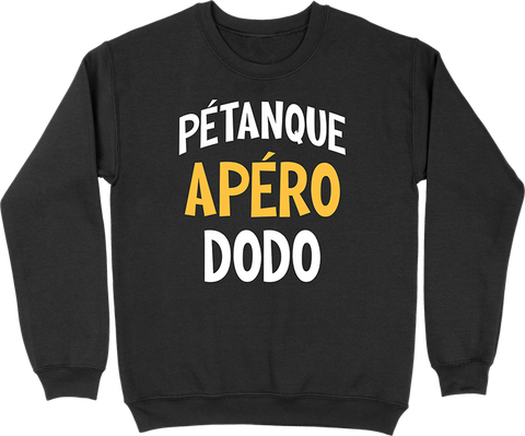 Pull homme pétanque apéro dodo