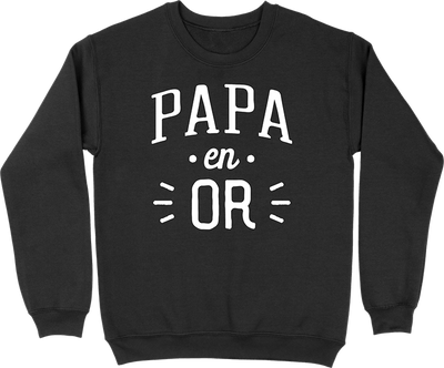 Pull homme papa en or 2