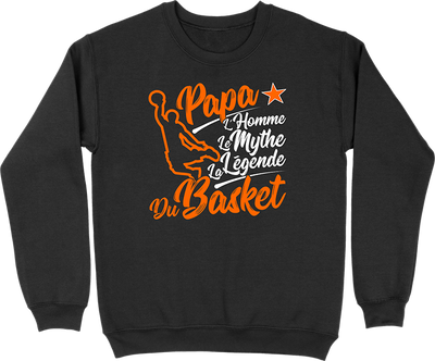 Pull homme papa la légende du basket