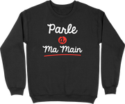 Pull homme parle à ma main