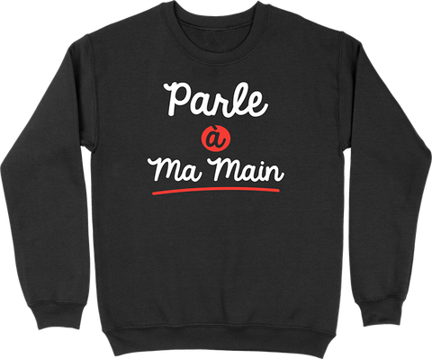 Pull homme parle à ma main