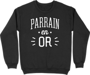 Pull homme parrain en or