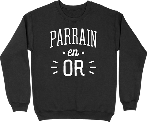 Pull homme parrain en or