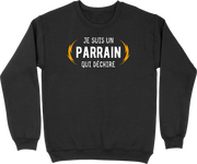 Pull homme parrain qui déchire