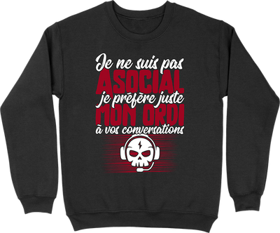 Pull homme pas asocial ordi