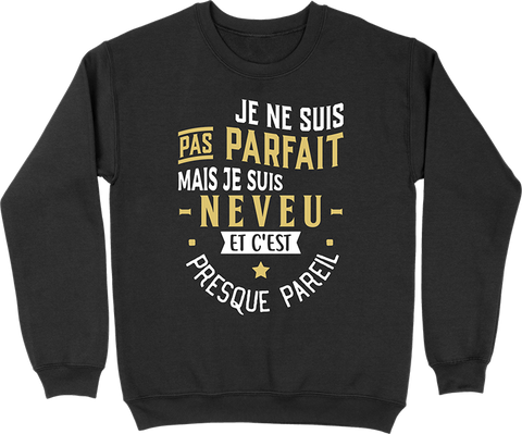 Pull homme pas parfait mais neveu