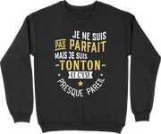 Pull homme pas parfait mais tonton