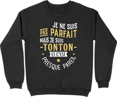 Pull homme pas parfait mais tonton